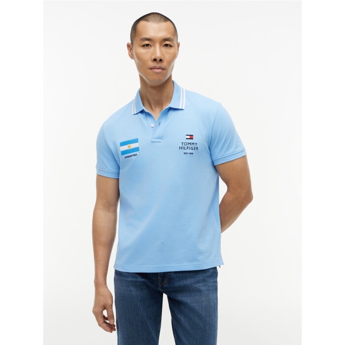 Tommy Hilfiger  - Tommy Hilfiger - Football Argentina polo | Polo T-shirt Ambient Blue