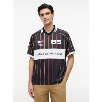 Tommy Hilfiger  - Tommy Hilfiger - Football rugby polo | Polo T-shirt Black