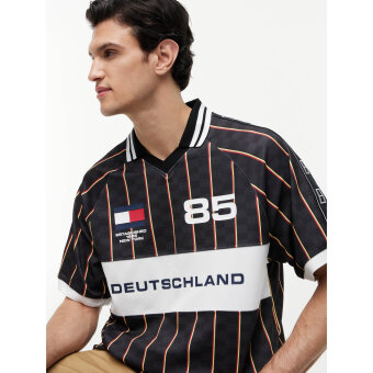 Tommy Hilfiger  - Tommy Hilfiger - Football rugby polo | Polo T-shirt Black