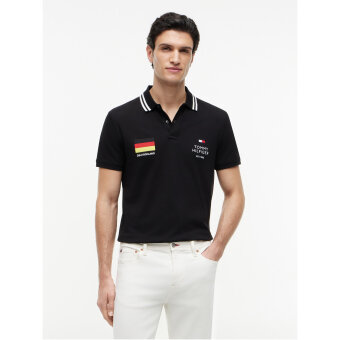 Tommy Hilfiger  - Tommy Hilfiger - Football Germany polo | Polo T-shirt Black