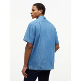 Tommy Hilfiger - Tommy Hilfiger - Denim camp collar shirt | K/Æ Skjorte Mid Blue Denim Tommy Hilfiger - Tommy Hilfiger - Denim camp collar shirt | K/Æ Skjorte Mid Blue Denim