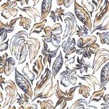 Desoto - Desoto - 92232 813 | K/Æ Jersey Skjorte Pastel Leaves Desoto - Desoto - 92232 813 | K/Æ Jersey Skjorte Pastel Leaves