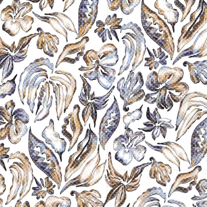Desoto - Desoto - 92232 813 | K/Æ Jersey Skjorte Pastel Leaves