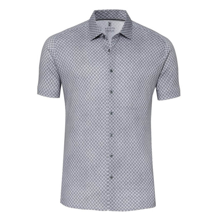 Desoto - Desoto - 92832 709 | K/Æ Jersey Skjorte Light Grey Denim