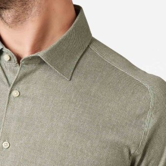 Desoto - Desoto - 93032 640 | K/Æ Jersey Skjorte Green Oxford