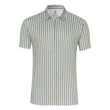 Desoto - Desoto - 92632 632 | K/Æ Jersey Skjorte Green Stripes Desoto - Desoto - 92632 632 | K/Æ Jersey Skjorte Green Stripes