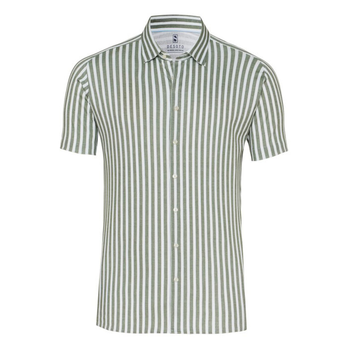 Desoto - Desoto - 92632 632 | K/Æ Jersey Skjorte Green Stripes 