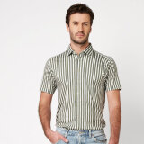 Desoto - Desoto - 92632 632 | K/Æ Jersey Skjorte Green Stripes Desoto - Desoto - 92632 632 | K/Æ Jersey Skjorte Green Stripes