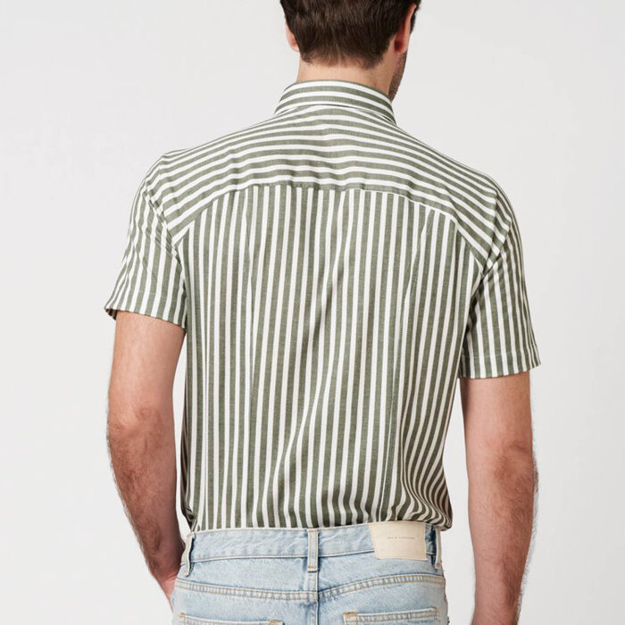 Desoto - Desoto - 92632 632 | K/Æ Jersey Skjorte Green Stripes 