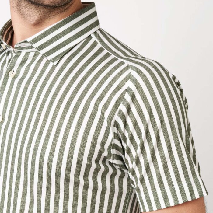 Desoto - Desoto - 92632 632 | K/Æ Jersey Skjorte Green Stripes 