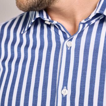 Desoto - Desoto - 92432 532 | K/Æ Jersey Skjorte Middle Blue Stripes