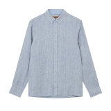 Mos Mosh Gallery - Mos Mosh - Theo linen shirt | Hørskjorte Light Blue Mel Mos Mosh Gallery - Mos Mosh - Theo linen shirt | Hørskjorte Light Blue Mel