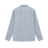 Mos Mosh Gallery - Mos Mosh - Theo linen shirt | Hørskjorte Light Blue Mel Mos Mosh Gallery - Mos Mosh - Theo linen shirt | Hørskjorte Light Blue Mel