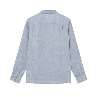 Mos Mosh Gallery - Mos Mosh - Theo linen shirt | Hørskjorte Light Blue Mel