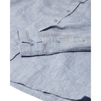 Mos Mosh Gallery - Mos Mosh - Theo linen shirt | Hørskjorte Light Blue Mel