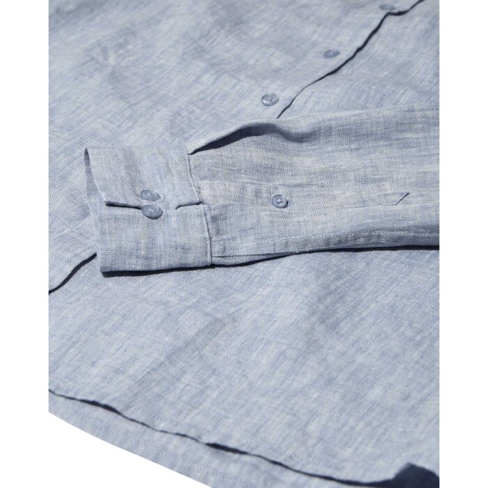 Mos Mosh Gallery - Mos Mosh - Theo linen shirt | Hørskjorte Light Blue Mel