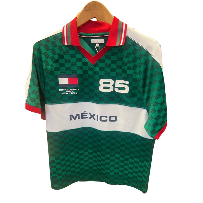 Tommy Hilfiger  - Tommy Hilfiger - Football rugby polo | Polo T-shirt Street Green
