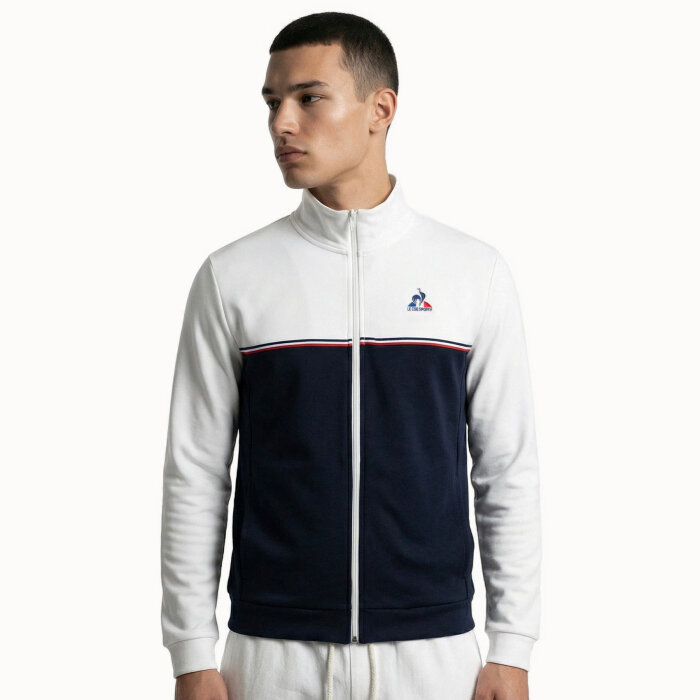 Le Coq Sportif - Le Coq Sportif - Double-sided colorblock zip-up jacket | Sweatshirt