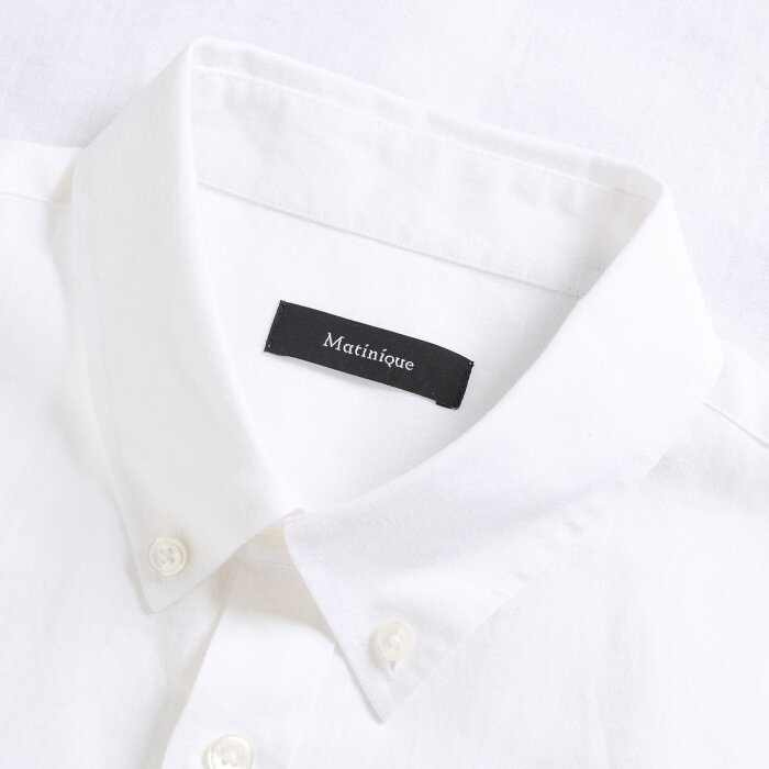Matinique - Matinique - Trostol shirt hør | K/Æ Hørskjorte Hvid