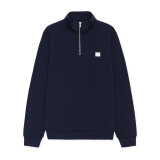 LES DEUX - Les Deux - Piece half zip | Sweatshirt Dark Navy LES DEUX - Les Deux - Piece half zip | Sweatshirt Dark Navy
