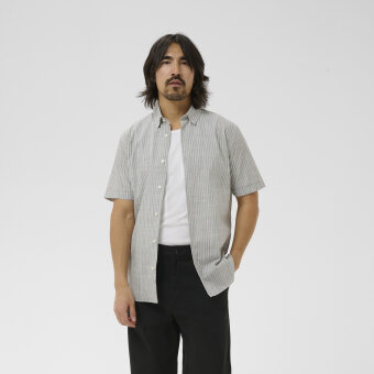 Matinique - Matinique - Trostol shirt ss | K/Æ Skjorte Dark Navy