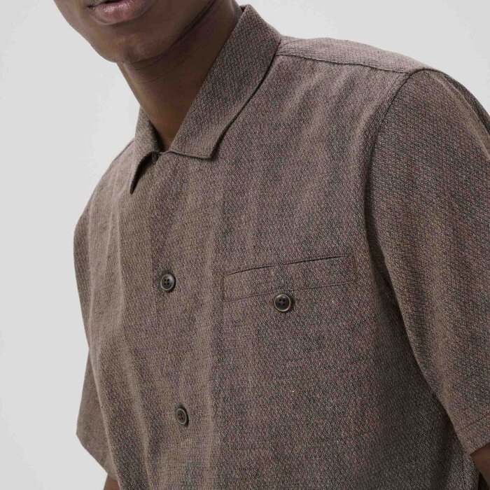Matinique - Matinique - Flint shirt | K/Æ Hørskjorte Chocolate Brown