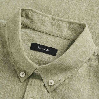 Matinique - Matinique - Trostol shirt hør | K/Æ Hørskjorte Capulet Olive