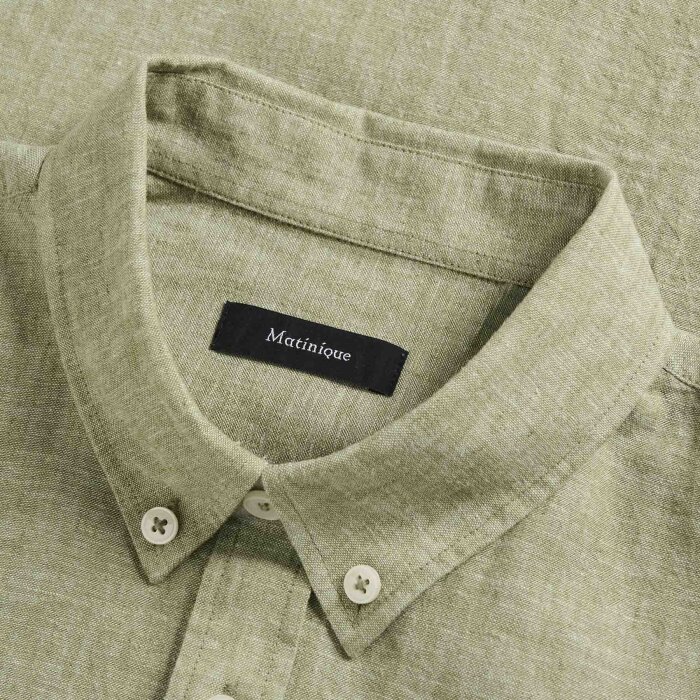 Matinique - Matinique - Trostol shirt hør | K/Æ Hørskjorte Capulet Olive