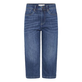 Pulz Jeans ( Dame )  - PULZ - PZKAYLA HW CAPRI | SHORTS 200005 MEDIUM BLUE DENIM