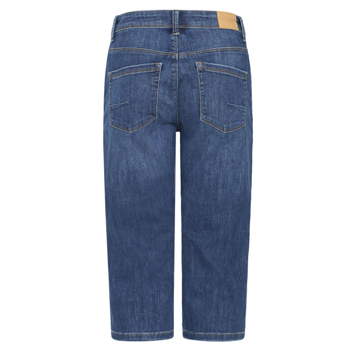 Pulz Jeans ( Dame )  - PULZ - PZKAYLA HW CAPRI | SHORTS 200005 MEDIUM BLUE DENIM