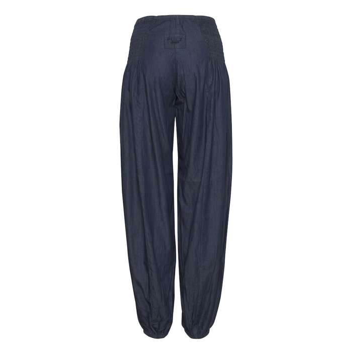 Pulz Jeans ( Dame )  - PULZ - PZJILL WIDE DENIM PANT | BUKSER DARK BLUE DENIM