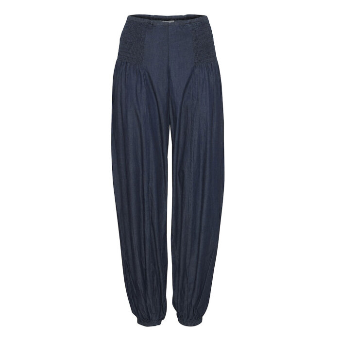Pulz Jeans ( Dame )  - PULZ - PZJILL WIDE DENIM PANT | BUKSER DARK BLUE DENIM
