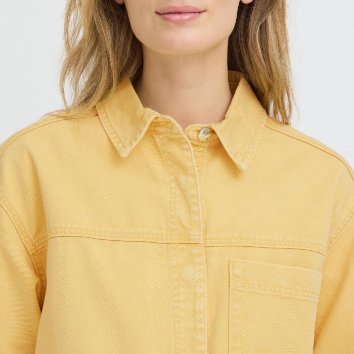 Pulz Jeans ( Dame )  - PULZ - PZCINDY SHIRT | SKJORTE SUNLIGHT