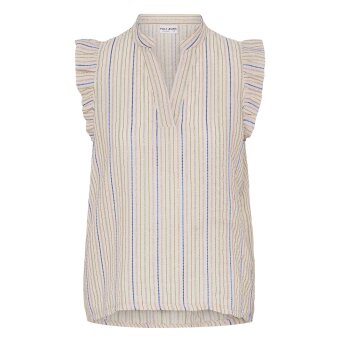 Pulz Jeans ( Dame )  - PULZ - PZCHARLOTTE TOP | SKJORTE CLOUD DANCER