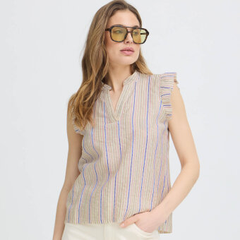 Pulz Jeans ( Dame )  - PULZ - PZCHARLOTTE TOP | SKJORTE CLOUD DANCER