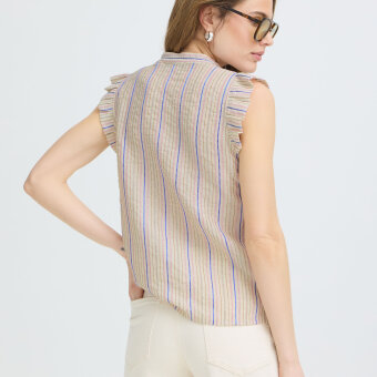 Pulz Jeans ( Dame )  - PULZ - PZCHARLOTTE TOP | SKJORTE CLOUD DANCER