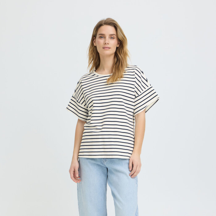 Pulz Jeans ( Dame )  - PULZ - PZCAMILLA | T-SHIRT BLACK