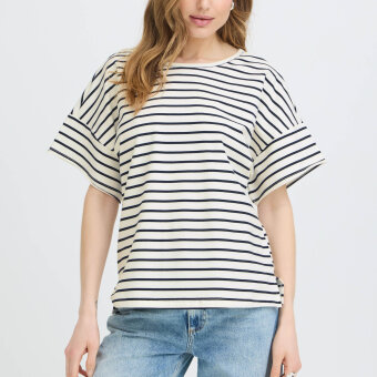 Pulz Jeans ( Dame )  - PULZ - PZCAMILLA | T-SHIRT BLACK