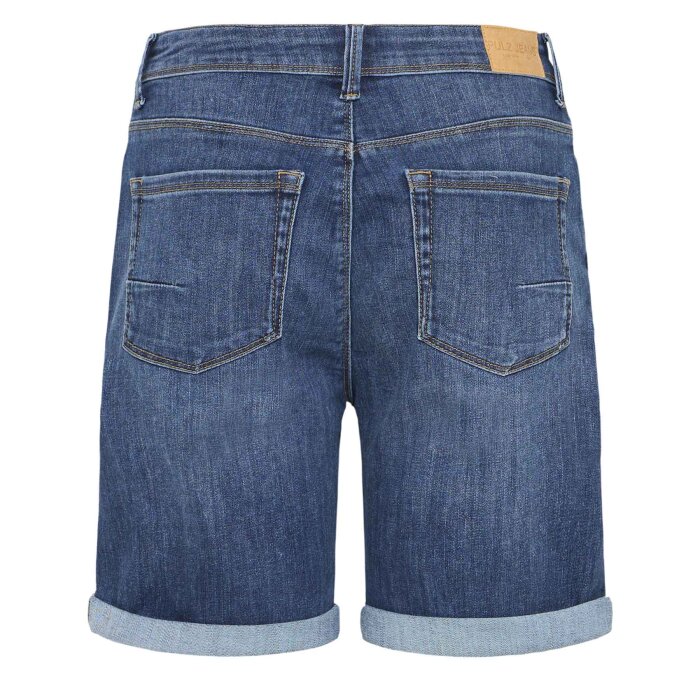 Pulz Jeans ( Dame )  - PULZ - PZKAYLA HW | SHORTS  MEDIUM BLUE