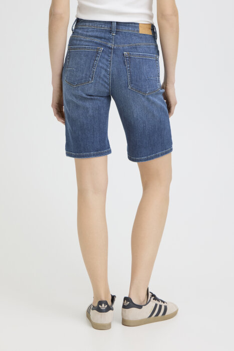 Pulz Jeans ( Dame )  - PULZ - PZKAYLA HW | SHORTS  MEDIUM BLUE