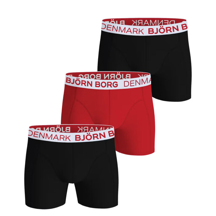 Bjørn Borg - Bjørn Borg - 3 pack tights Denmark | Tights Black Red