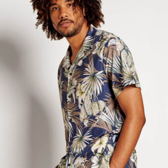 Desoto - Desoto - 83733 917 | K/Æ Skjorte Grren Hawaiian Flower