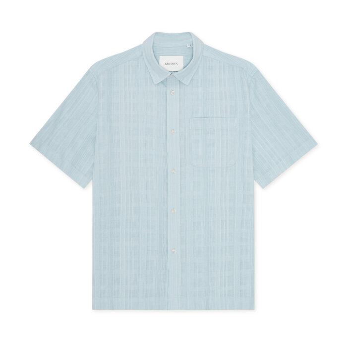 LES DEUX - Les Deux - Structured shirt | K/Æ Skjorte Skyway Blue