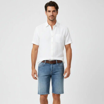 Alberto - Alberto - Pipe denim 1370 823 | Shorts Blue