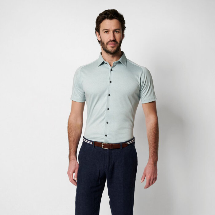 Desoto - Desoto - 97032 551 | K/Æ Jersey Skjorte Powder Blue
