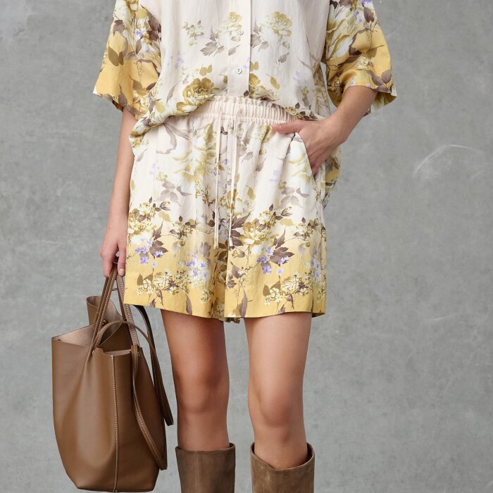 Love&divine ( Dame ) - LOVE&DIVINE - LOVE970-13 | SHORTS YELLOW/BROWN
