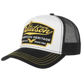 STETSON - Stetson - Trucker American Heri. | Kasket Black White