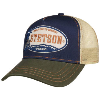 STETSON - Stetson - Trucker cowboy coffee | Kasket Olive Navy