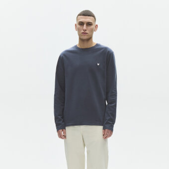 Double A by Wood Wood - Wood Wood - Ace LS tee | T-shirt Outer Space