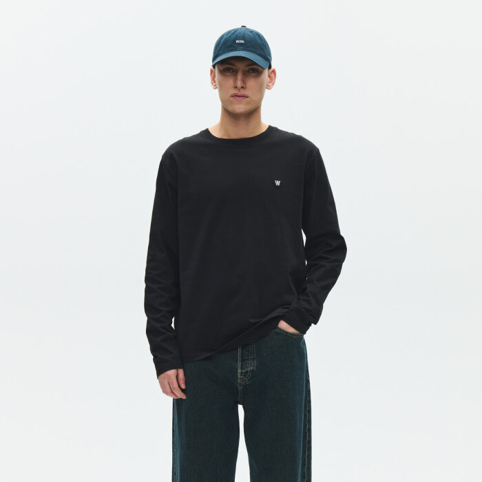 Double A by Wood Wood - Wood Wood - Ace LS tee | T-shirt Black Beauty